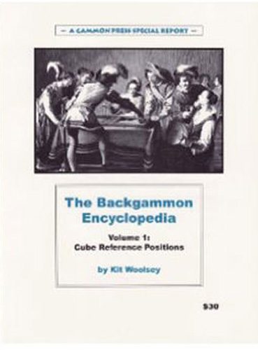 Backgammon Encyclopedia Volume 1 - Kit Woolsey Book