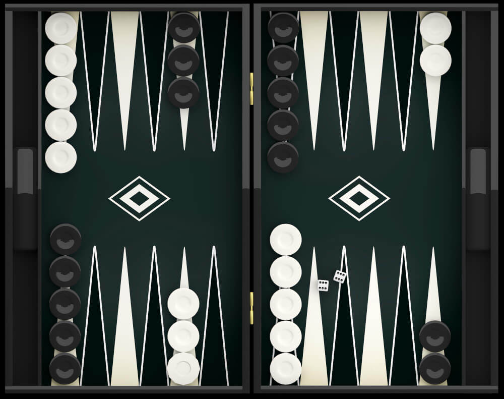 Black Backgammon Board